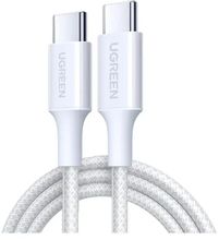 Изображение товара Кабель UGREEN USB Type-C (m) -  USB Type-C (m),  1м,  в оплетке,  3A,  белый [35218]