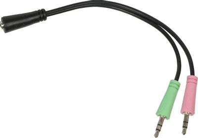 PLANTRONICS RIG 300 HX HAMA H 54572 Jack 3.5 f 2xJack 3.5 m 00054572