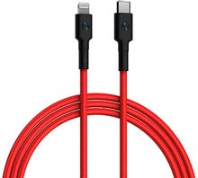 Изображение товара Кабель ZMI AL875,  Lightning (m) -  USB Type-C (m),  1.5м,  MFI,  в оплетке,  3A,  красный