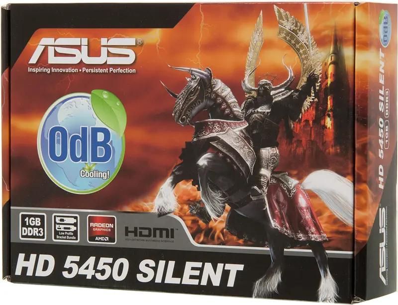 ASUS AMD Radeon HD 5450 EAH5450 SILENT DI 1GD3 LP 1 DDR3 Low Profile Ret 561279