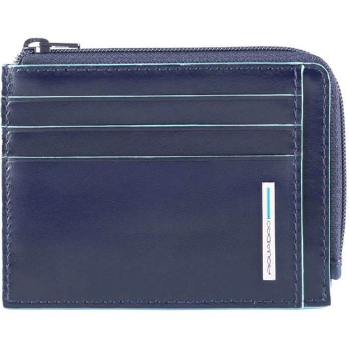 Чехол для кредитных карт Piquadro Blue Square PP4822B2R/BLU2, кожа натуральная, синий