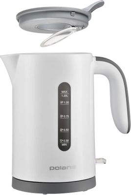 Чайник электрический Polaris PWK 1220C Water Way Pro, 2200Вт, белый ...