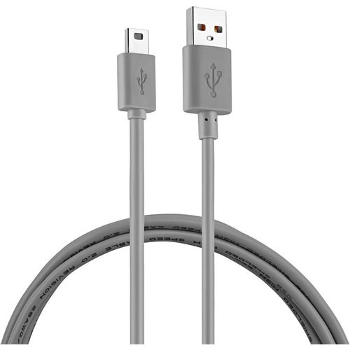 Кабель Buro mini USB B (m) - USB (m), 1.8м, 0.8A, серый [bhp ret usb_mini18]