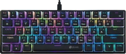 Клавиатура Oklick K763W, беспроводная, USB, Bluetooth/Радиоканал,  механическая, черный [1920548]