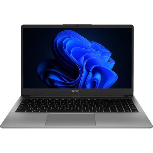 Ноутбук TECNO MegaBook K15SDA, 15.6", 2025, IPS, AMD Ryzen 5 7430U 2.3ГГц, 6-ядерный, 16ГБ DDR4, 1ТБ SSD, AMD Radeon Graphics, Windows 11 Home, серый [71005000256]