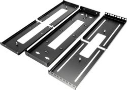 Кронштейн телеком. ЦМО (КНО-М-6U-9005) 6U 19" 450мм нагр.:30кг черный (упак.:1шт)