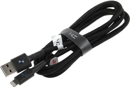Кабель ZMI AL853, Lightning (m) - USB (m), 1.5м, MFI, 3A, черный
