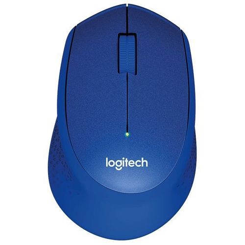Мышь беспроводная Logitech M330 Silent Plus, радио, оптическая, USB, 1000dpi, синий [910-004925]