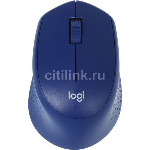 Мышь беспроводная Logitech M330 Silent Plus, радио, оптическая, USB, 1000dpi, синий [910-004925]