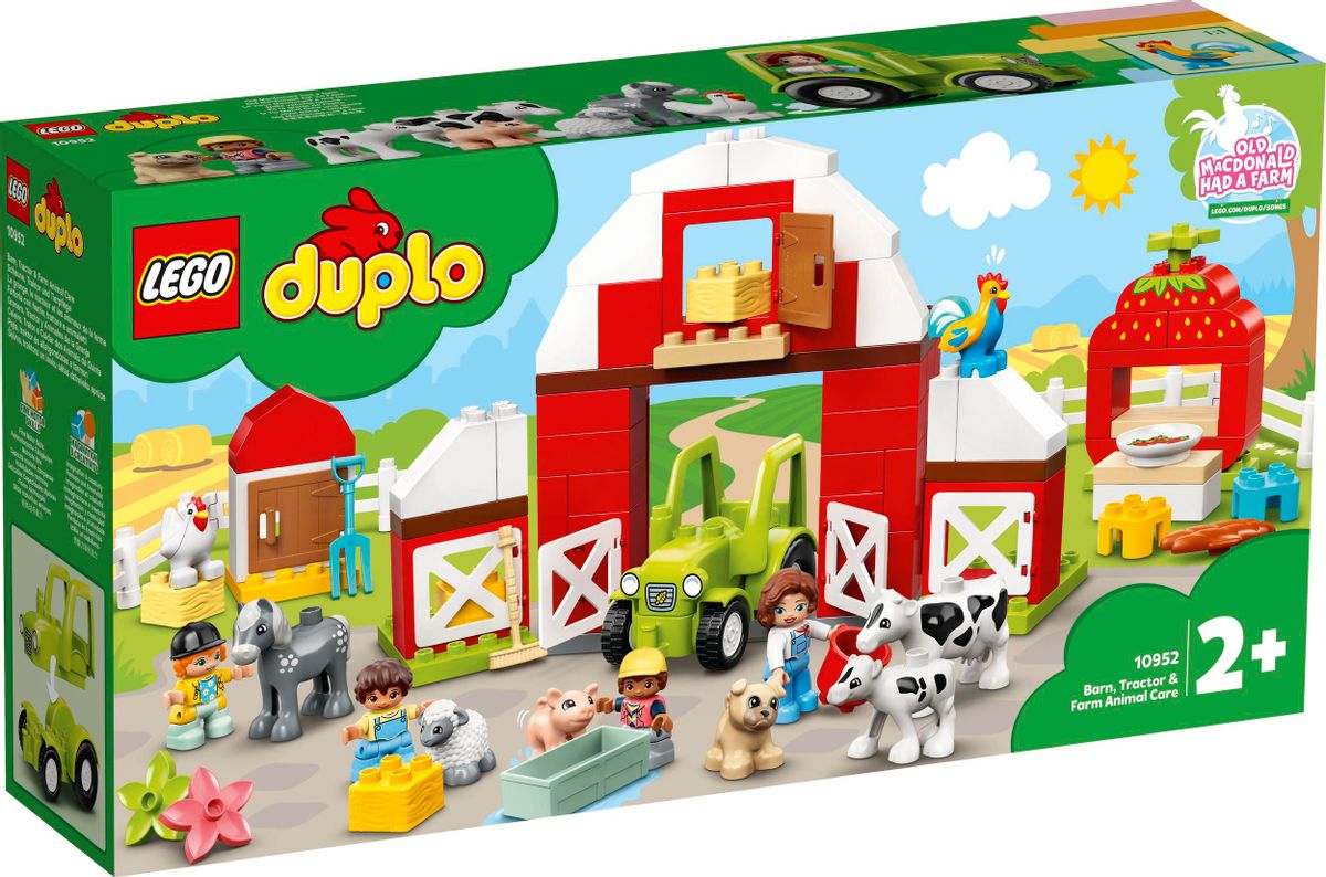 Конструктор Lego Duplo Town Фермерский трактор домик и животные, 10952 –  купить в Ситилинк | 1493388