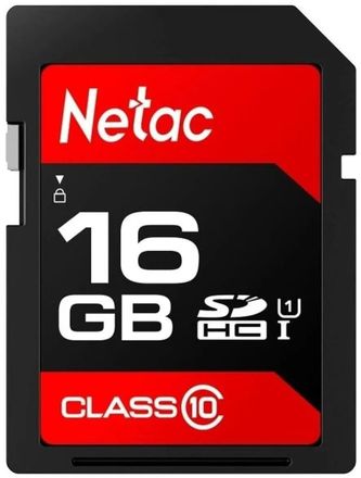 Карта памяти SDHC UHS-I U1 NETAC P600 16 ГБ, 80 МБ/с, Class 10, NT02P600STN-016G-R,  1 шт., без адаптера