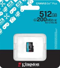Карта памяти SDXC UHS-II Kingston Canvas React Plus 512 ГБ, 280 МБ