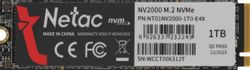 Изображение товара 1ТБ SSD накопитель NETAC NV2000 NT01NV2000-1T0-E4X M.2 2280, PCIe 3.0 x4, NVMe, M.2 Изображение товара 1ТБ SSD накопитель NETAC NV2000 NT01NV2000-1T0-E4X M.2 2280, PCIe 3.0 x4, NVMe, M.2