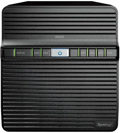 Сетевое хранилище NAS SYNOLOGY DS423, 4-bay, настольный, RTD1619B