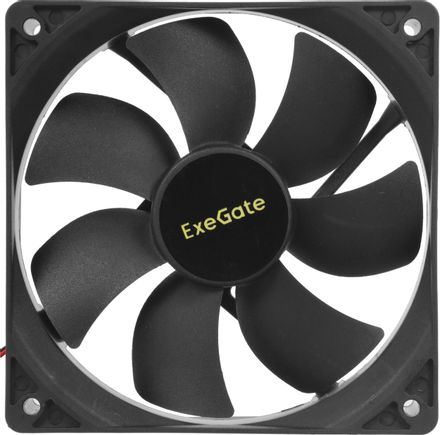 Вентилятор EXEGATE EX283394RUS 120мм, 2-pin(Molex), 1500об/мин, 24 дБ, черный, OEM