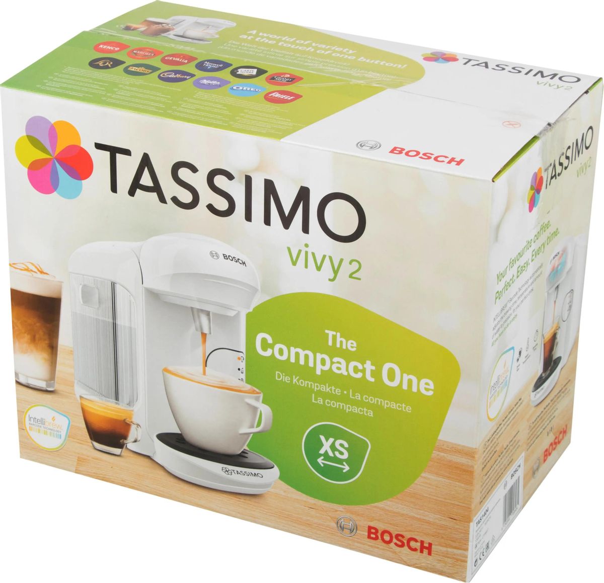 Капсульная кофеварка Bosch Tassimo TAS1404, 1300Вт, цвет: белый – купить в  Ситилинк | 476505