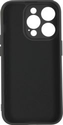 Чехол (клип-кейс) BORASCO Microfiber Case, для Apple iPhone 15 Pro, черный