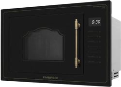 Встраиваемая микроволновая печь MEFERI MMO6025BK Retro, 25л, 900Вт, черный