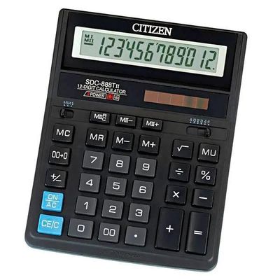 Калькулятор Citizen SDC 888TII, 12-разрядный, черный – купить в ...