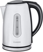 Чайник электрический StarWind SKS4002, 2200Вт, серебристый и черный ...