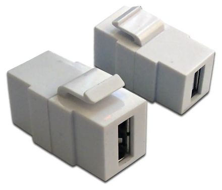 Адаптер проходной Lanmaster (LAN-OK-USB20-AA/V-WH) (упак.:1шт)