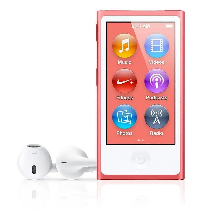 Характеристики MP3 плеер Apple iPod nano 7 flash 16ГБ розовый (786405)  смотреть в СИТИЛИНК