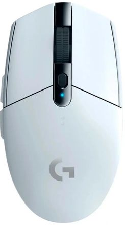 Мышь беспроводная Logitech G304 Lightspeed, игровая, радио, оптическая, USB, 12000dpi, белый [910-005294]