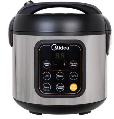Мультиварка Midea MPC-6033, 550Вт, черный/серебристый – купить в ...