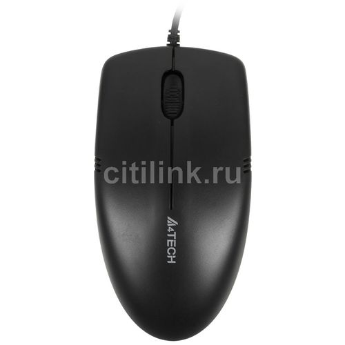 Мышь проводная A4TECH OP-530NU, оптическая, USB, 1200dpi, черный