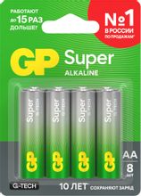 Изображение товара AA Батарейка GP Super Alkaline 15AA21-2CRSBC8,  8 шт.