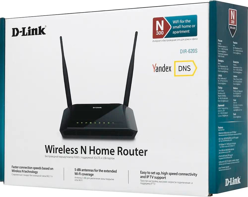 Отзывы на Wi-Fi роутер D-Link DIR-620S/A1, N300, черный в интернет-магазине  СИТИЛИНК (1061799)