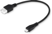 Изображение товара Кабель OTG Buro micro USB (m) -  USB (f),  0.2м,  черный