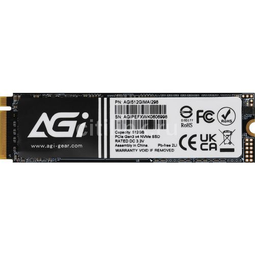 AGI AGI AI298 512GB SSD M.2-2280 PCIe 3.0 x4 NVMe