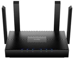 Wi-Fi роутер CUDY WR3000, Wi-Fi 6, AX3000, 4 LAN, черный