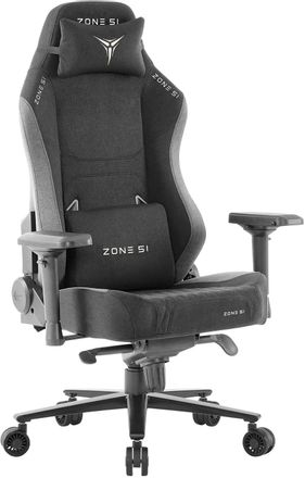Кресло игровое ZONE 51 Citadel, ткань дышащая, до 150кг, мультиблок, регулируемые 4D подлокотники, черный