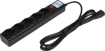 Сетевой фильтр PowerCube SPG5-B3, 3м, черный [spg5-в3]