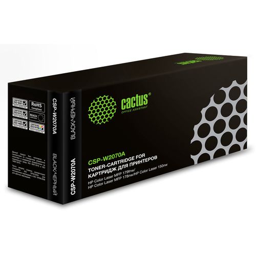 Картридж Cactus CSP-W2070A, 117A, черный / CSP-W2070A