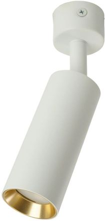 Спот FERON ML1011, 35Вт, патрон GU10 х 1шт, накладной, на потолок, белый/золотистый [51380]