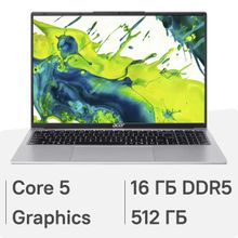 Изображение товара Ноутбук Acer Aspire Lite AL16-54P-566Z 16" IPS Intel Core 5 16GB SSD