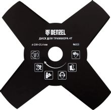 Изображение товара Сменный нож для садовых триммеров DENZEL 96323 230 мм прочный и острый