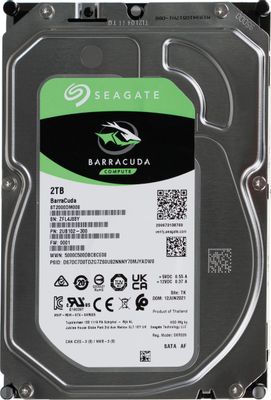 Жесткий диск Seagate Barracuda ST2000DM008,  2ТБ,  HDD,  SATA III,  3.5"