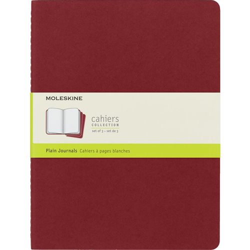 Блокнот Moleskine Cahier Journal, 120стр, без разлиновки, клюквенный [ch123]