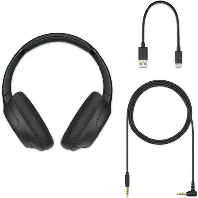 Характеристики Наушники Sony WH-CH710N, 3.5 мм/Bluetooth, накладные, черный  [whch710nb.e] (1472664) смотреть в СИТИЛИНК