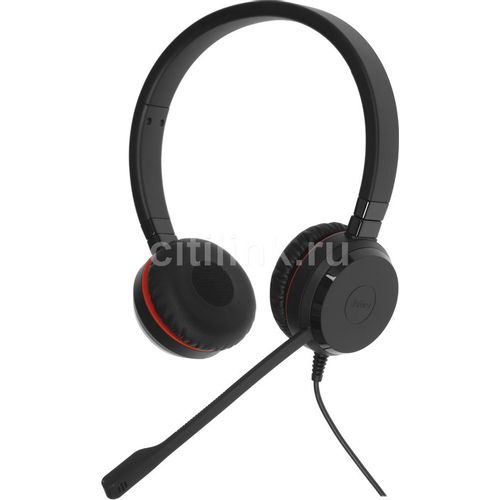 Гарнитура Jabra Evolve 30 II, для контактных центров, накладные, проводные USB/3,5 мм, черный [5399-823-369]