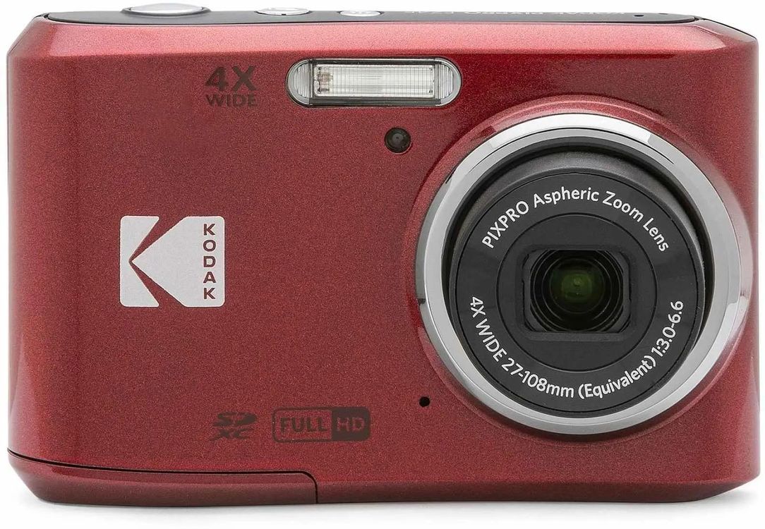 KODAK PIXPRO FZ45 レッド Характеристики Цифровой компактный фотоаппарат Kodak Pixpro FZ45
