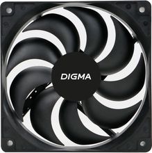 Вентилятор Digma DFAN-120-9 120мм, 3-pin, от БП:4-pin (Molex), 1200об/мин, 23дБ