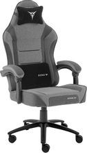 Изображение товара Игровое кресло ZONE 51 Invader x-weave серое с колесиками и регулировками