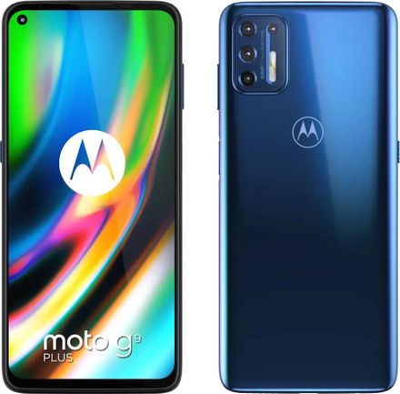Смартфон Motorola G9 Plus 128Gb, XT2087-2, синий