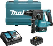 Изображение товара Перфоратор Makita DHR242RT Li-Ion 18 В, 2.4 Дж, SDS-plus Изображение товара Перфоратор Makita DHR242RT Li-Ion 18 В, 2.4 Дж, SDS-plus