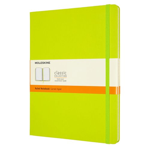 Блокнот Moleskine Classic, 192стр, в линейку, твердая обложка, лайм [qp090c2]